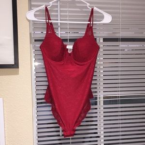 Red bodysuit